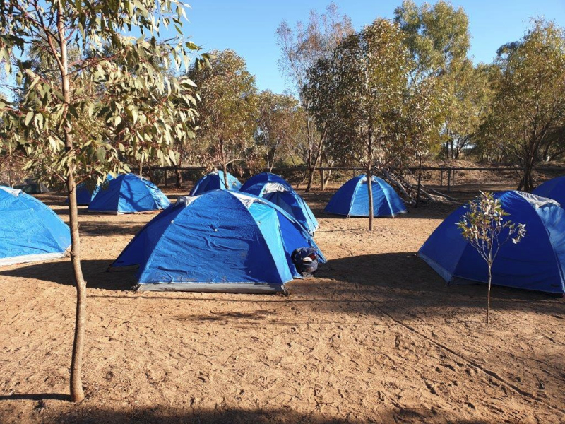 tents on campground